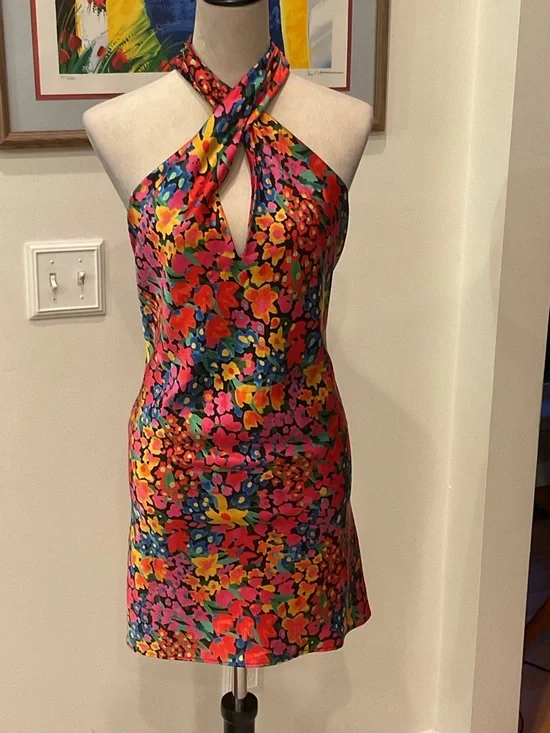 Show Me Your MuMu Jasmine Halter Mini Dress - Picture 2 of 15